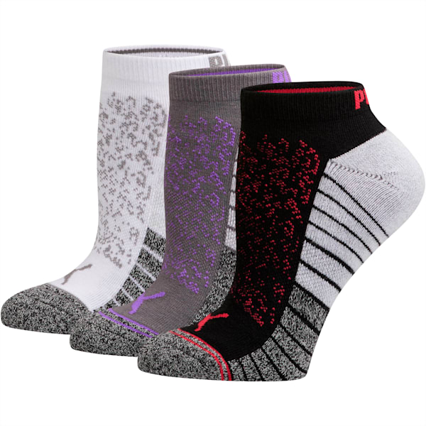 Women's Low Cut Socks [3 Pack], DARK GREY, extralarge